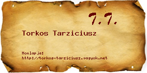 Torkos Tarziciusz névjegykártya